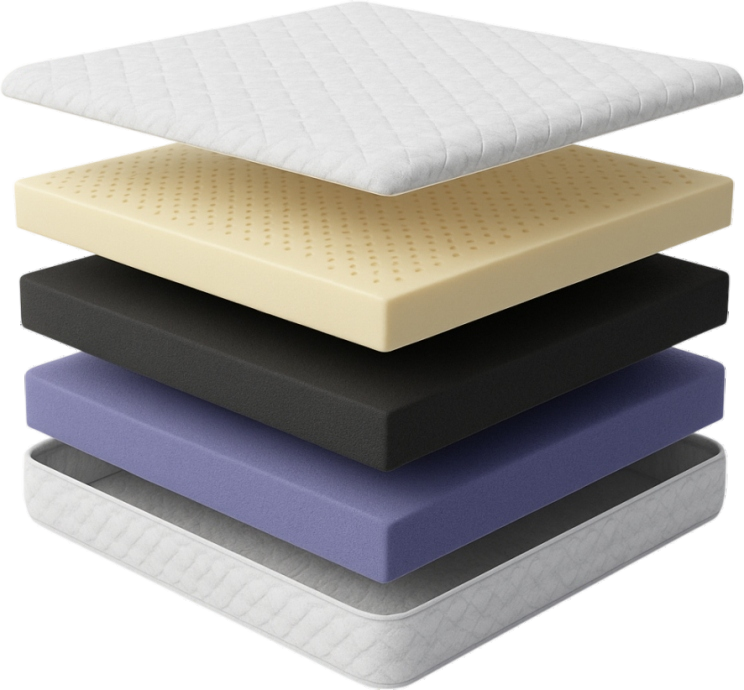 Empress mattress — exploded layers