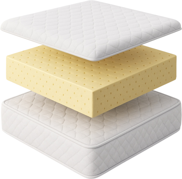 Nirvana mattress — exploded layers